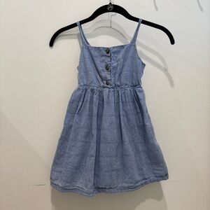 Cat & Jack Light Chambray Kids Dress 4/5T Light Blue